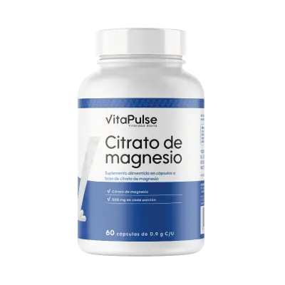 [VITACITRATO] VitaPulse: Citrato de Magnesio 60 Cápsulas