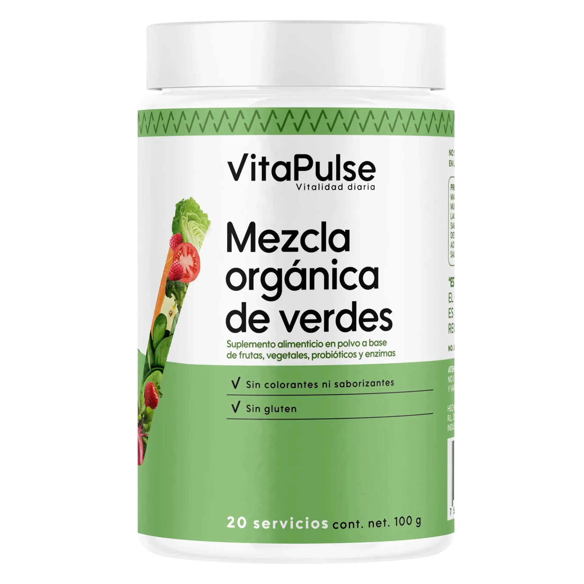 VitaPulse: Mezcla Orgánica de Verdes 100g