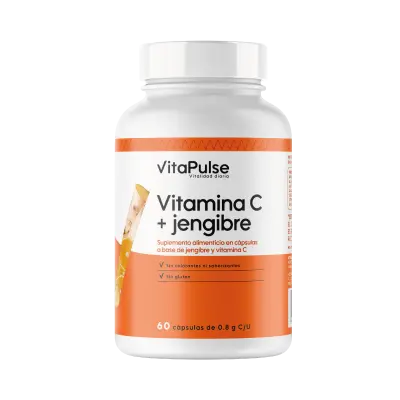 [VPVITAC60CAPS] VitaPulse: Vitamina C+ jengibre 60 Cápsulas