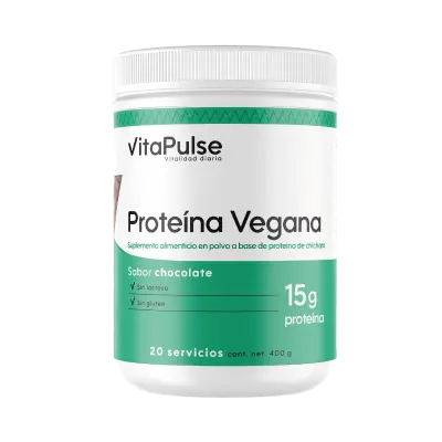 [VPVEGANCHOCO] VitaPulse: Proteína Vegana 400g (Chocolate)