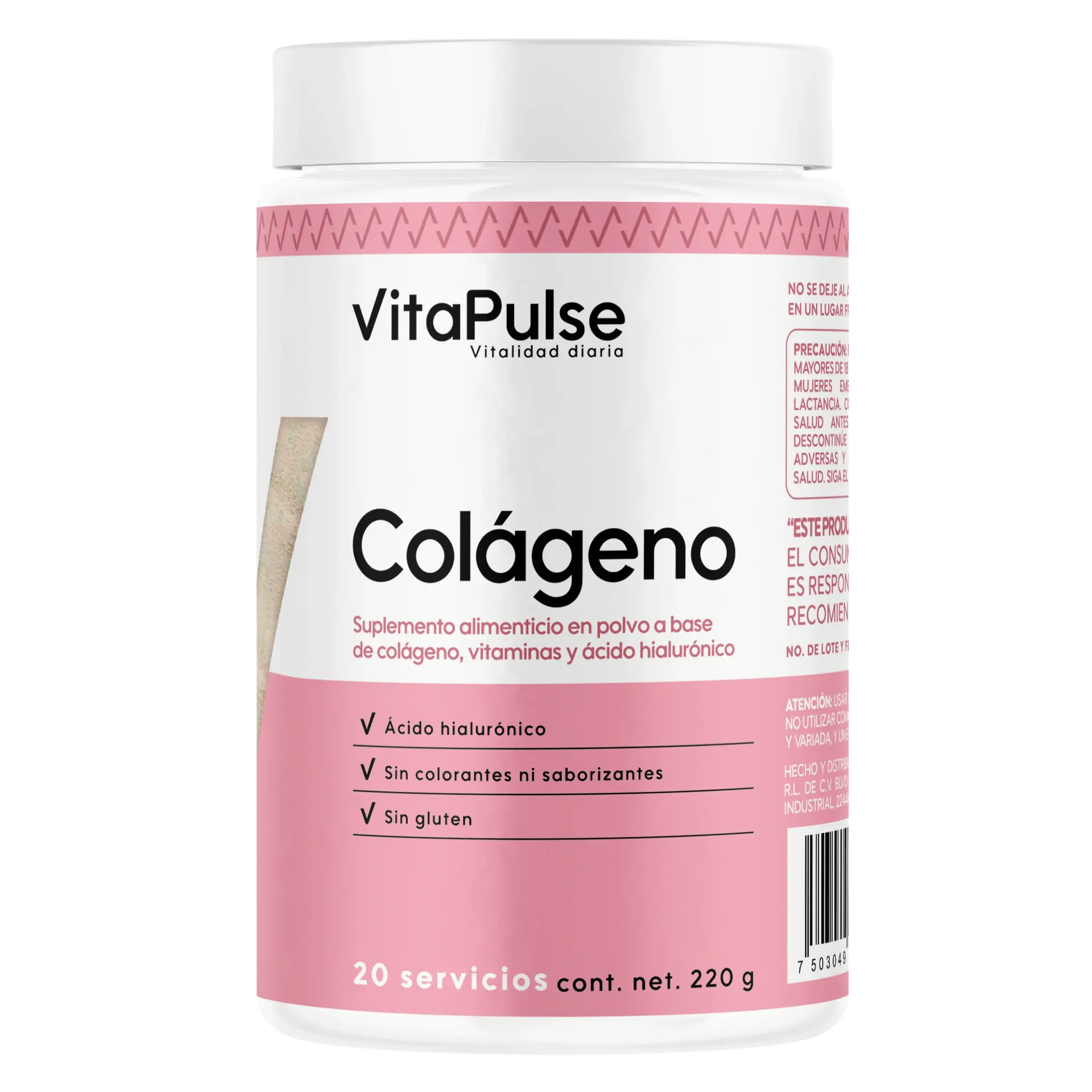 VitaPulse: Colágeno sin Sabor 220g